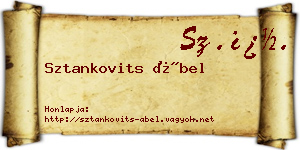 Sztankovits Ábel névjegykártya